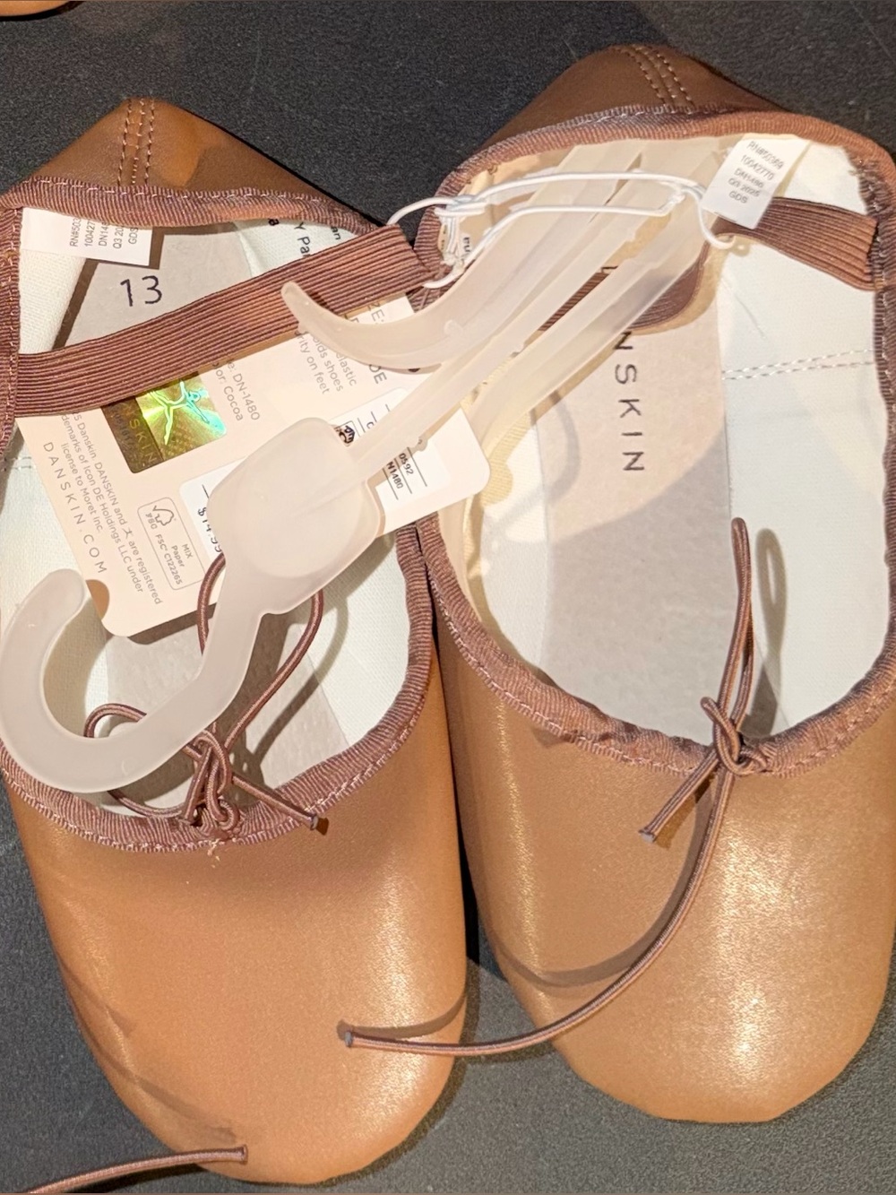 Danskin Girls Ballet Slippers - Size 13